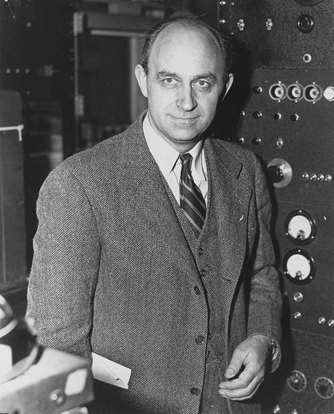 Enrico Fermi creator of the world's first nuclear power reactor circa 1943 to 1949